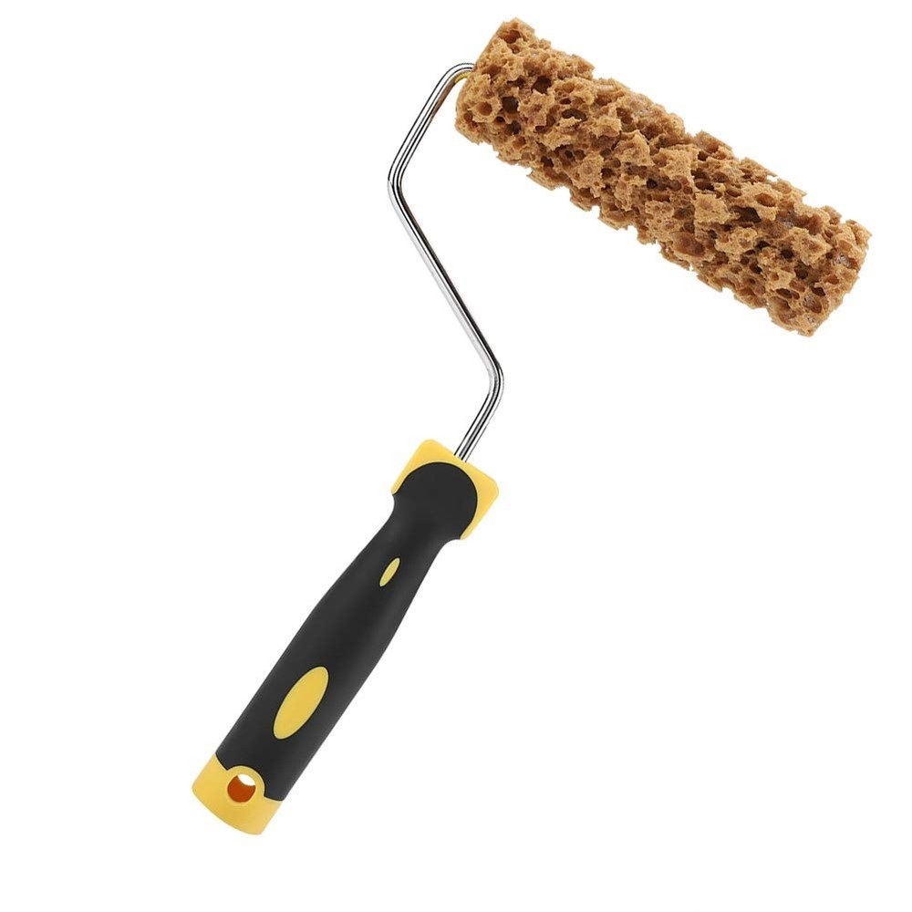 Maxmartt Texture Paint Rollers, Texture Pattern Paint Roller Brush with Handle D