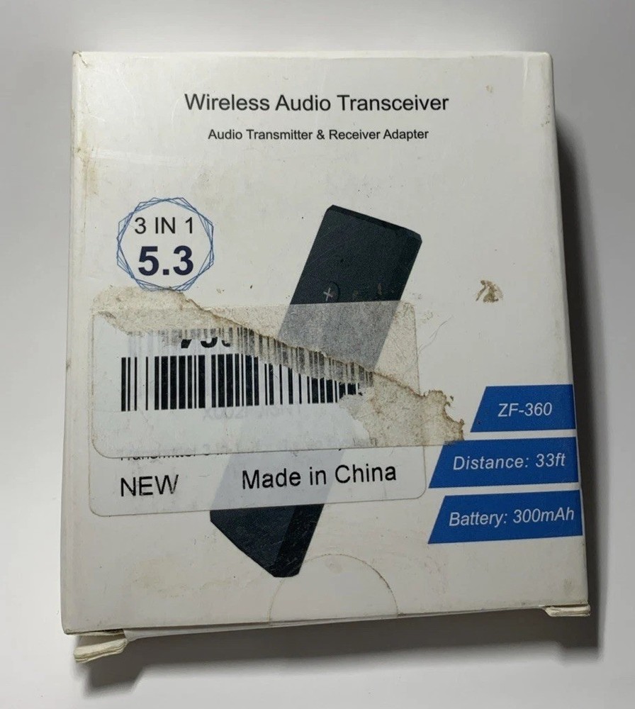 3 in 1 Wireless Audio Transmitter / Transceiver and Adapter 5.3 ZF-360