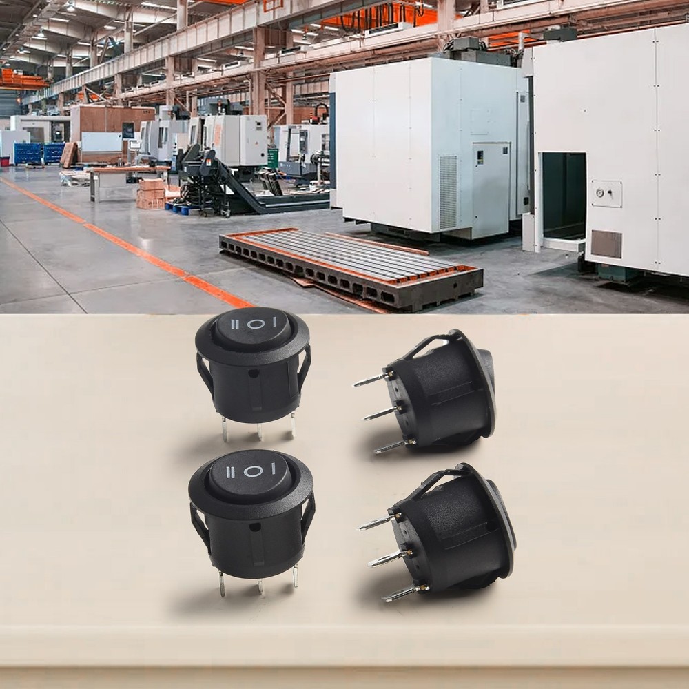 3 Pin Rocker Switch Easy Panel Mount Momentary Rocker Switch Convenient Package