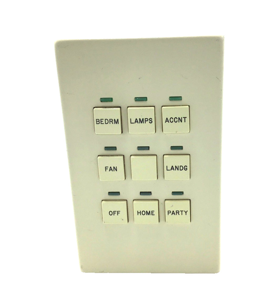 LiteTouch/ Savant 9-Button E-Series Data Input Keypad (Almond)