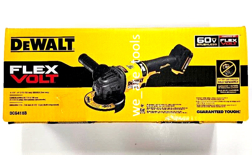 Dewalt DCG418B Flexvolt 60V Grinder 4 1/2 - 6" Cordless Brushless 60 volt DCG418