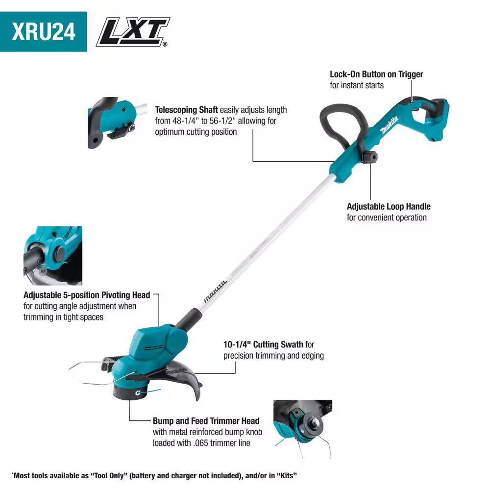 18V LXT Lithium-Ion Cordless String Trimmer (Tool Only)