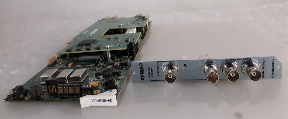 Evertz 7746FSE-HD HD/SD Video Frame Synchronizer w/ Backplane