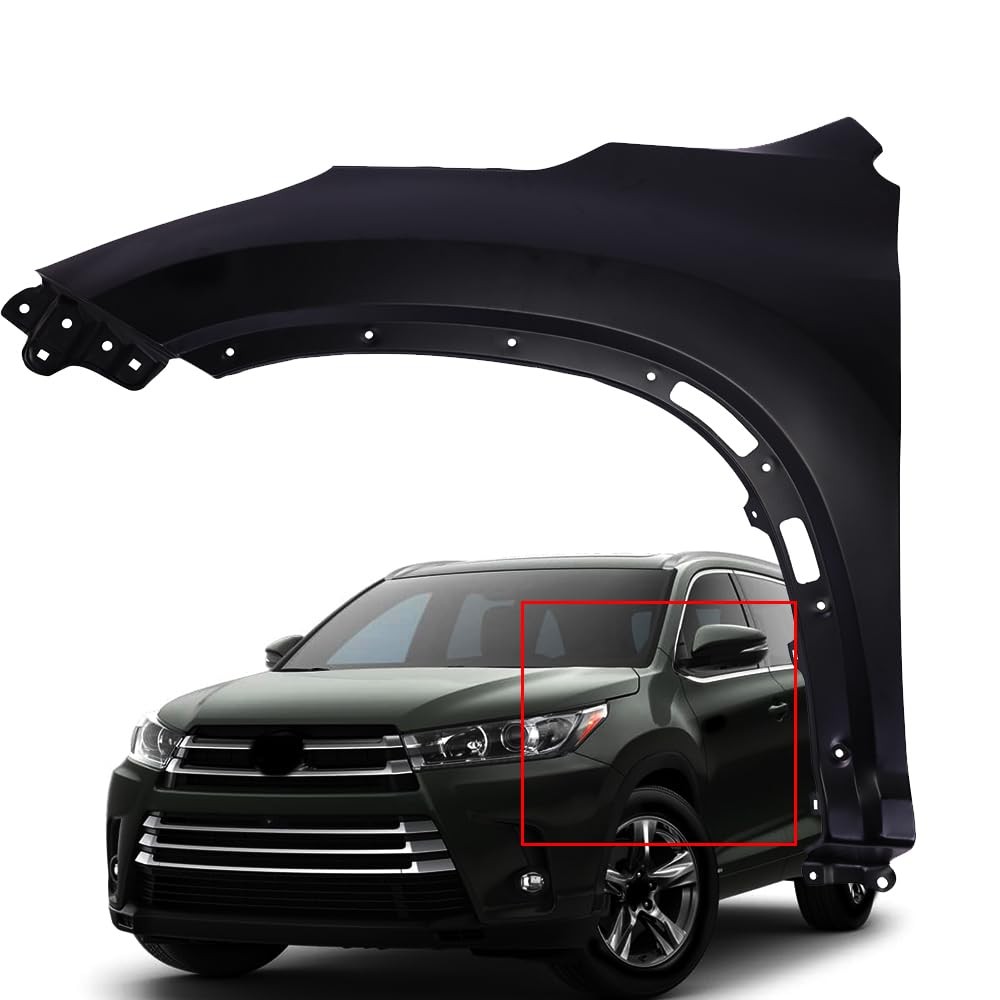 Front Driver Left Side Fender Compatible With 2014-2019 To-yo-ta High-land-er
