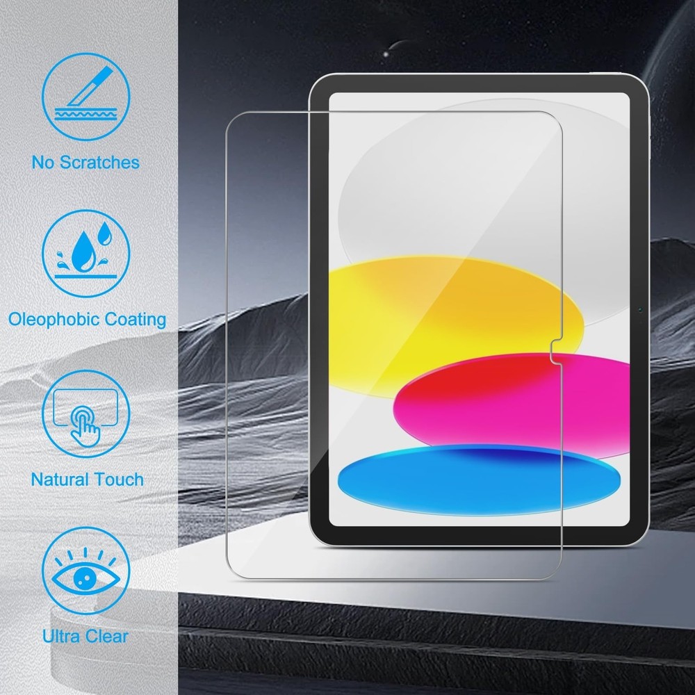 2 Pack, Screen Protector for iPad A16 11th/10th Generation (2025/2022 Model) ...