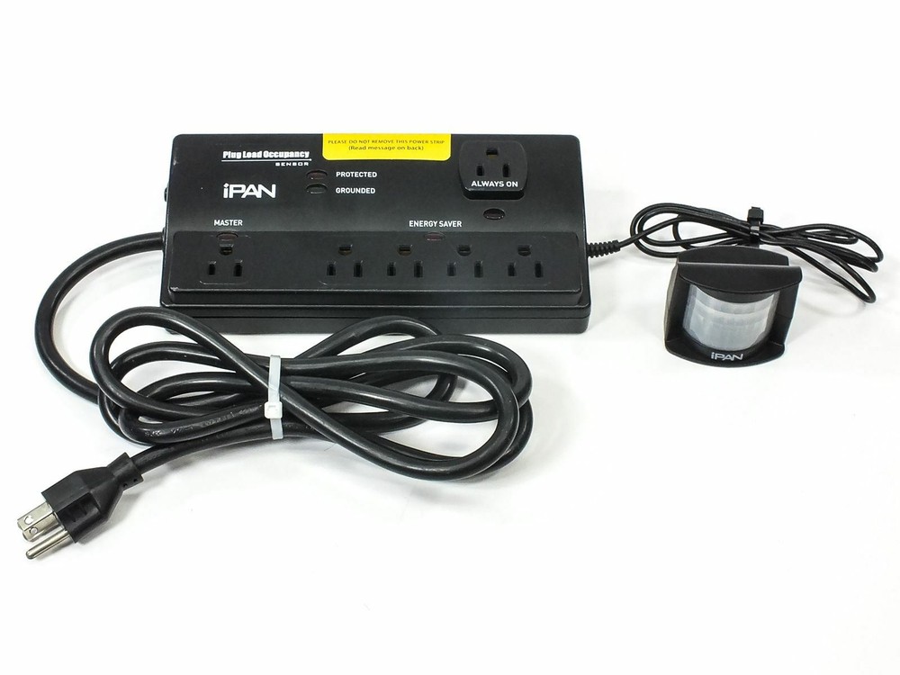 iPAN SP1601P600 Eco Power Strip Plug Load Occupancy Sensor with Motion Detector