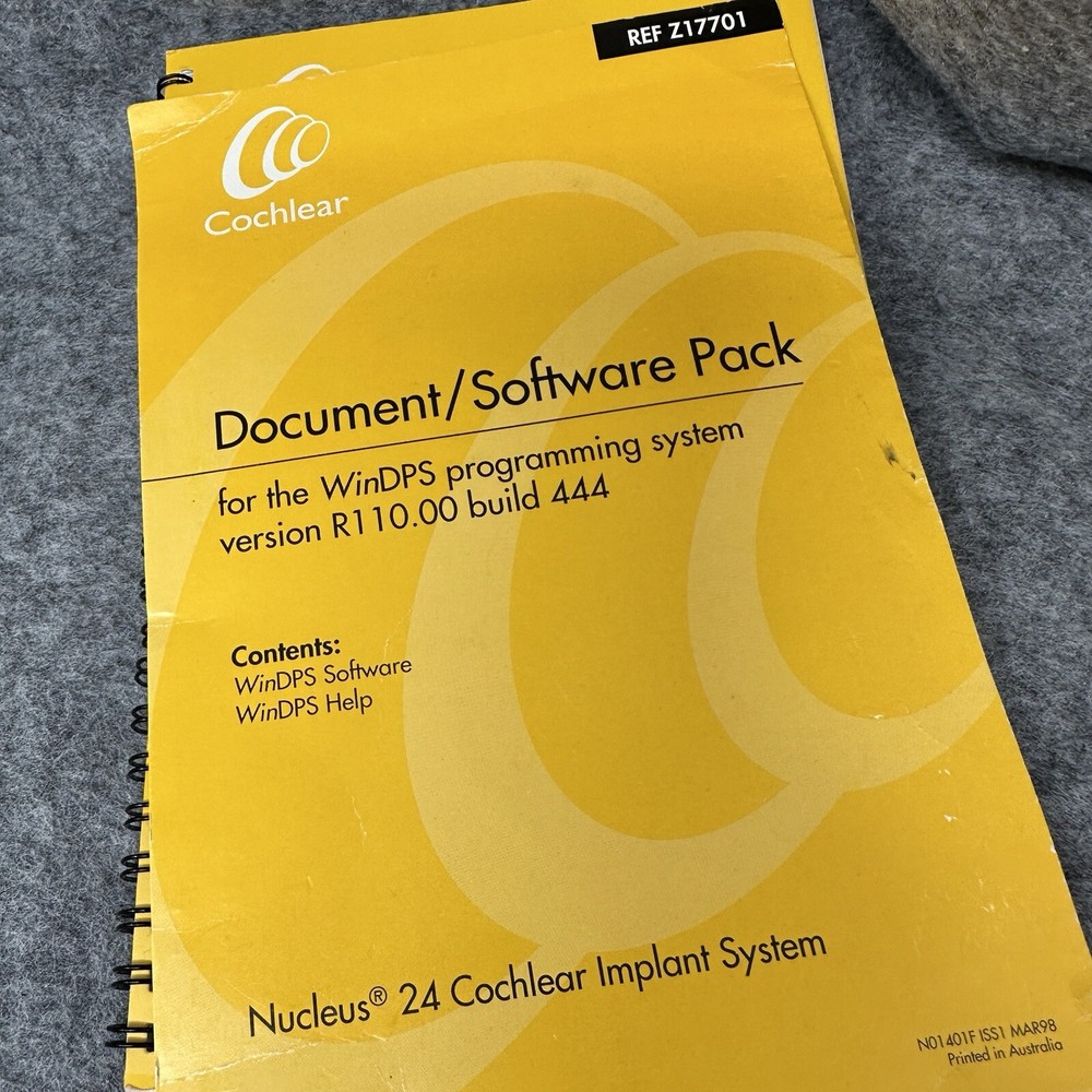 Cochlear Nucleus Bundle Processor Control Interface Cables Control Knob Software