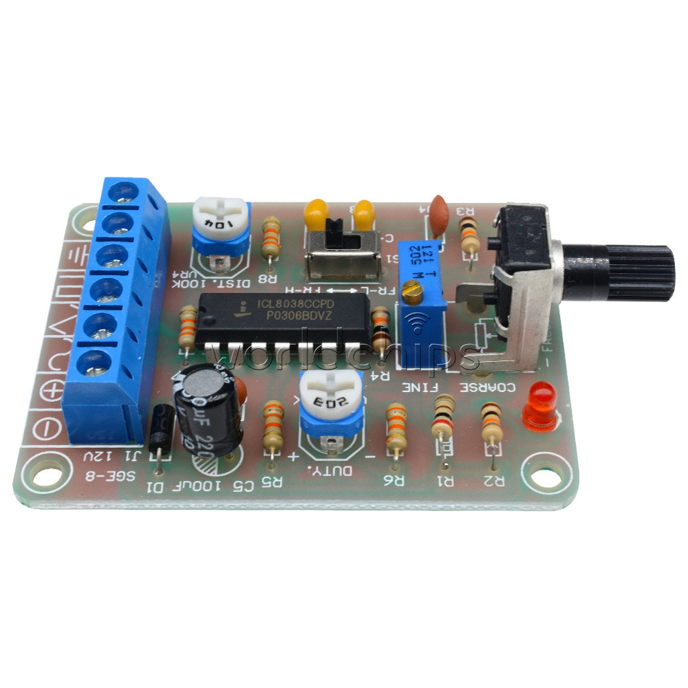 Sine Square Triangle Welded ICL8038 Monolithic Function Signal Generator Module