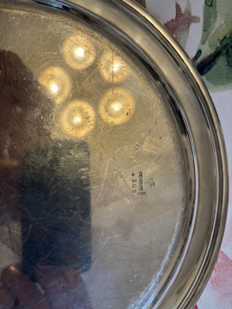 A 12” Silver Plated Tray, Beautiful