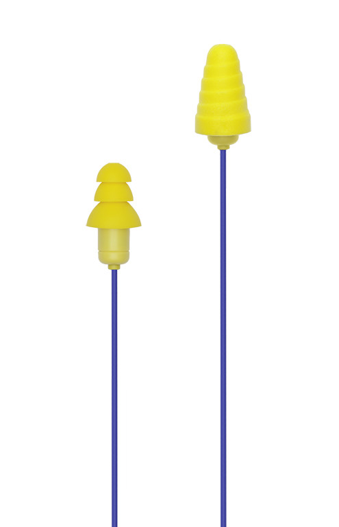 Plugfones Guardian Plus Earplug, Headphones, Blue/Yellow