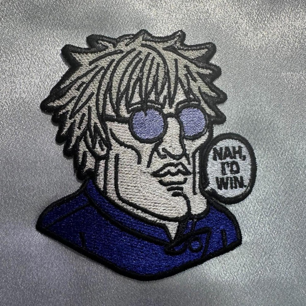 Jujutsu Kaisen Gojo Sigma Meme Embroidery Patch