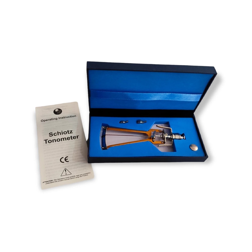Schiotz Tonometer Eye Pressure Measuring Device + Case