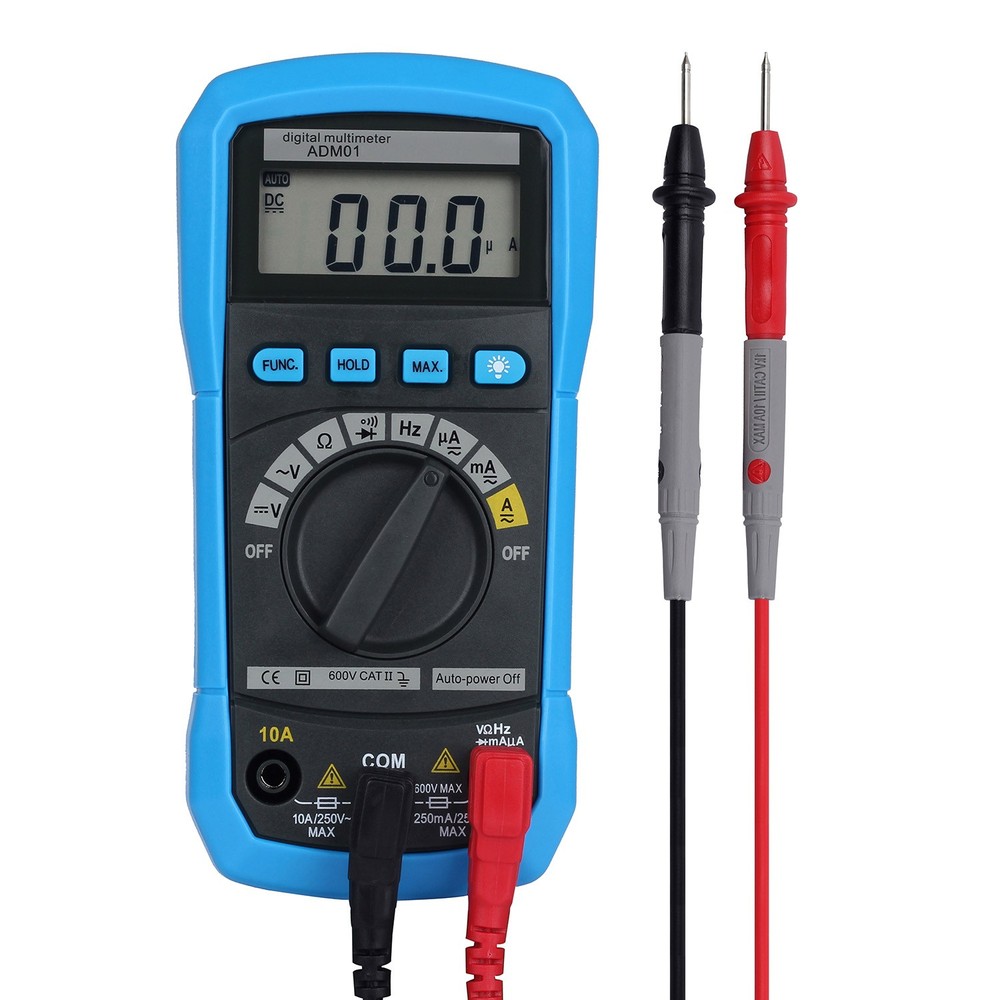 ADM01 DMM Digital Multimeter Hand-held LCD Display Auto Range AC/DC ITOM