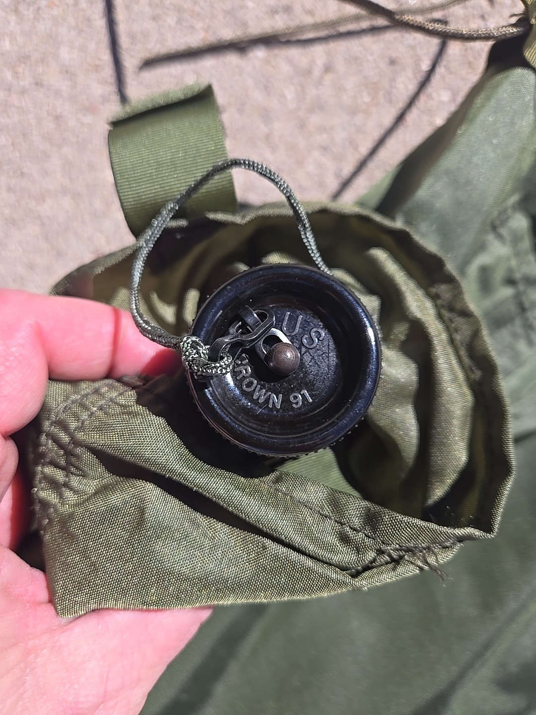 U.S. Military Issue 5qt Collapsible Canteen 8465-01-254-5759, OD Olive 💧