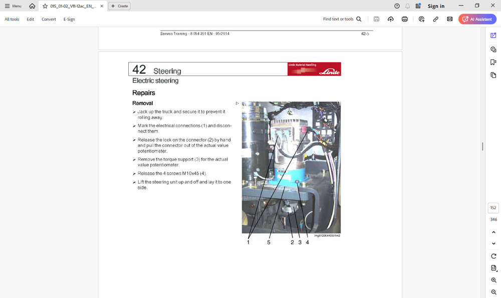 LINDE FORKLIFT Service Manuals on USB Flash Drive.