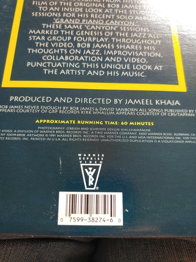 Bob James: For The Record - laserdisc VG