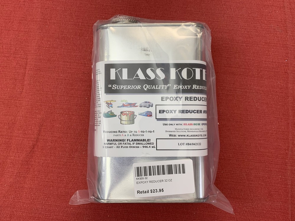 Klass Kote Reducer Thinner #500 32 Ounce Quart Can
