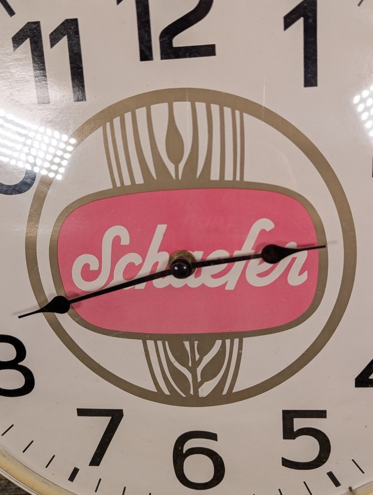Vintage 13" Schaefer Beer Wall Clock