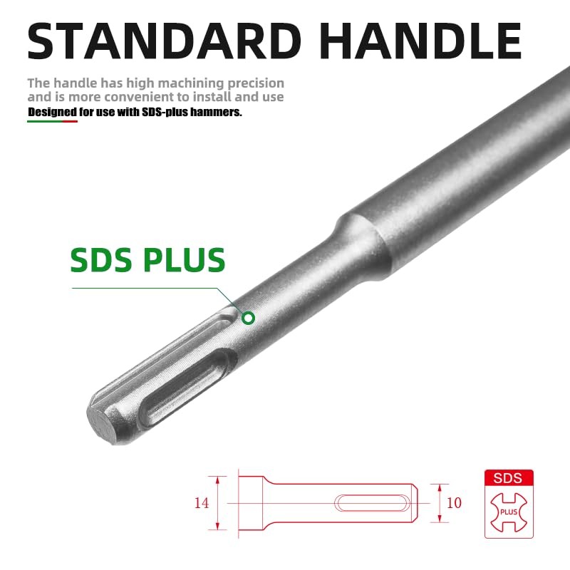 Monkey King BarSDS PLUS Chisel 16" Point Chisel Sds Plus Shank Ideal for Conc...