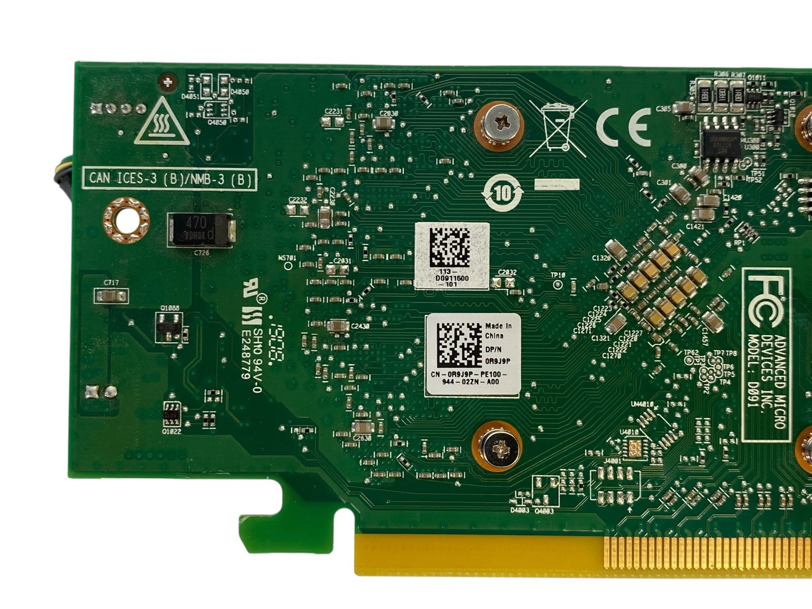 AMD Radeon RX 550 4 GB GDDR5 D091 Video Graphics Card Low Profile