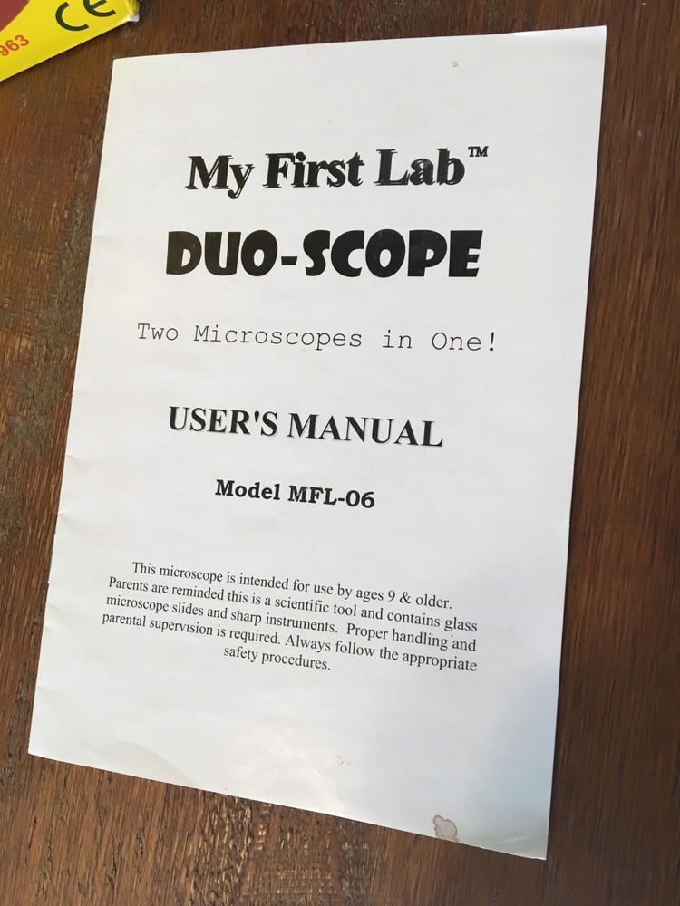 My First Lab MFL-06 Duo-Scope Microscope w/ prepared slides (48 specimens)