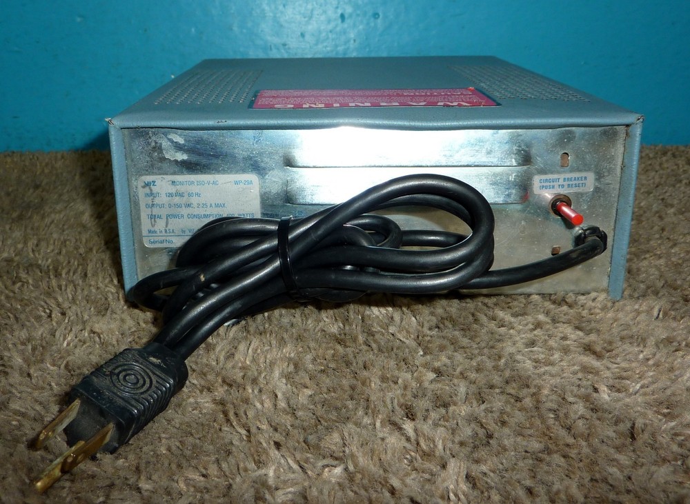 RCA VIZ WP-29A ISO-V-AC Variable Isolation Transformer Variac