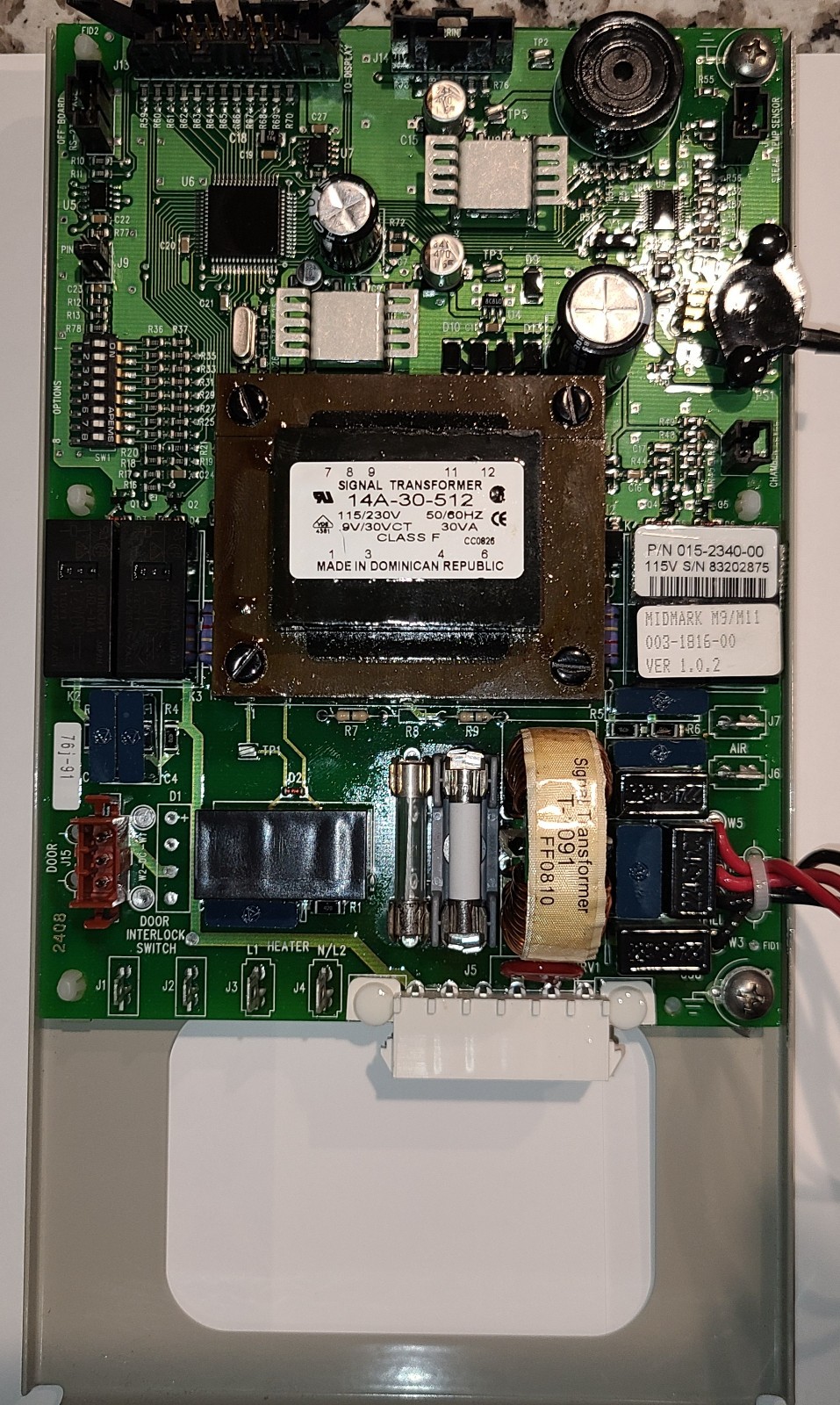 Midmark M9/M11 Main control CPU board P/N: 002-0762-00