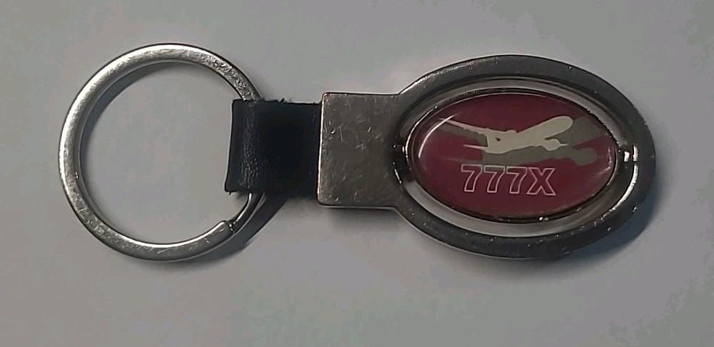 Boeing 777X Airplane Keychain
