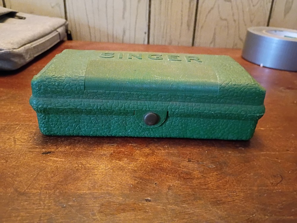 Vintage Singer Button Hole Adaptor With Case Incomplete Set