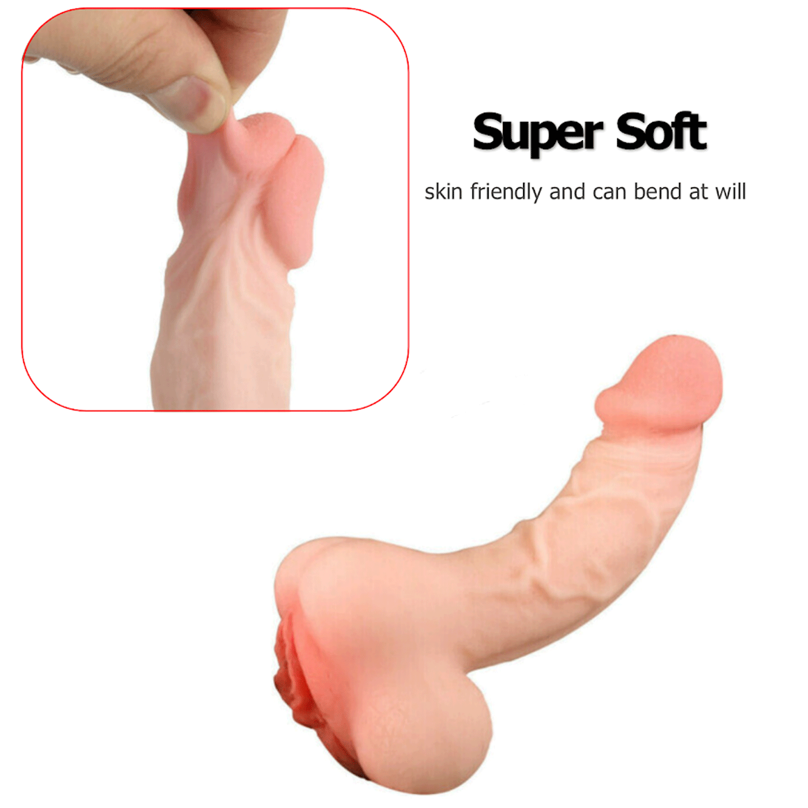Penis SLEEVE Adult Male Realistic Vagina Pocket Pussy Masturbator Sex Toys Men