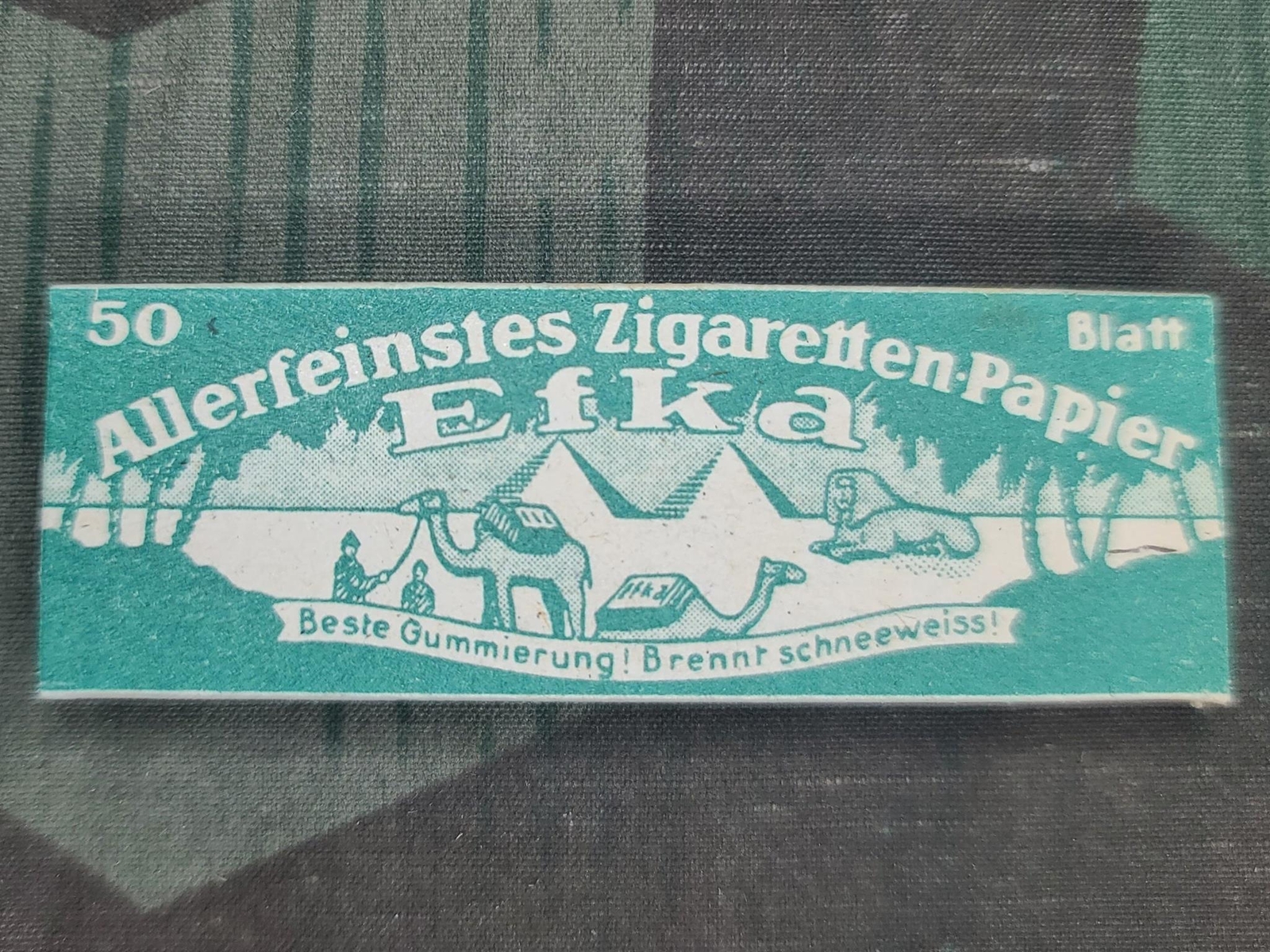 1 x WWII German Efka Cigarette Rolling Papers Vintage 1940s Tobacciana Soldier