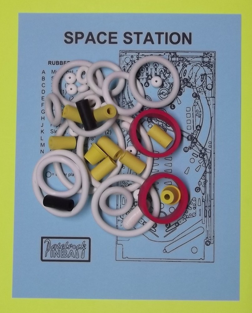 1987 Williams Space Station Pinball Machine Rubber Ring Kit