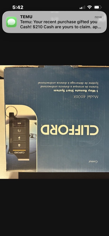 Clifford Remote Start Kit