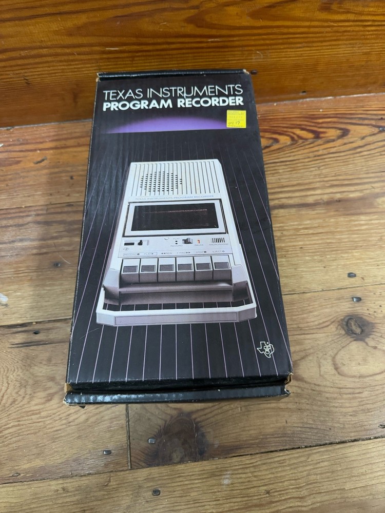 Vintage Texas Intruments Program Cassette tape Recorder Model PHP2700 1980 gray