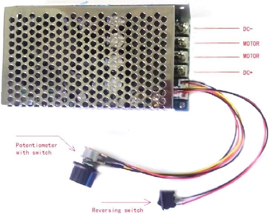3W DC Motor Speed Controller with Adjustable PWM Duty Cycle for Accurate Control