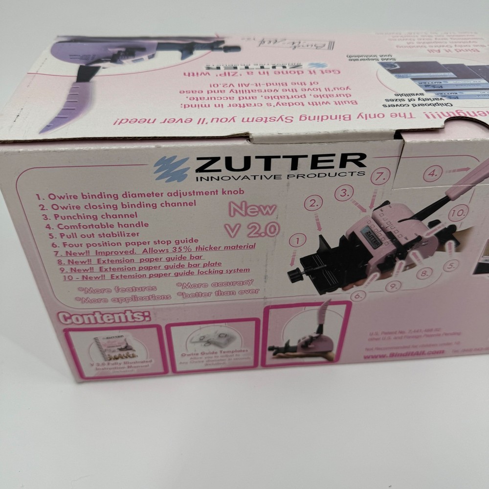 Zutter Bind It All Version 2.0 Original Wire Binding System + Wires Bundle