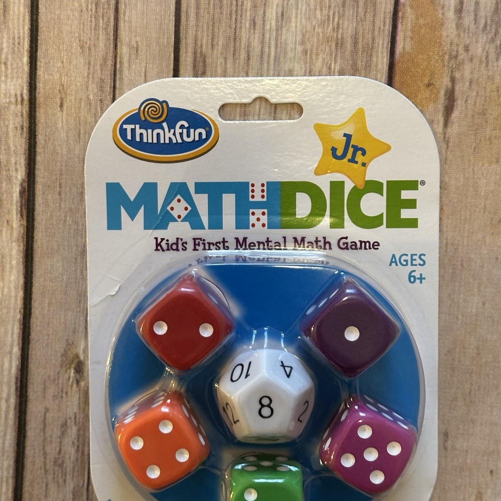 Thinkfun Jr. Math Dice Game Kids First Mental Math Game Ages 6+ Educational Game