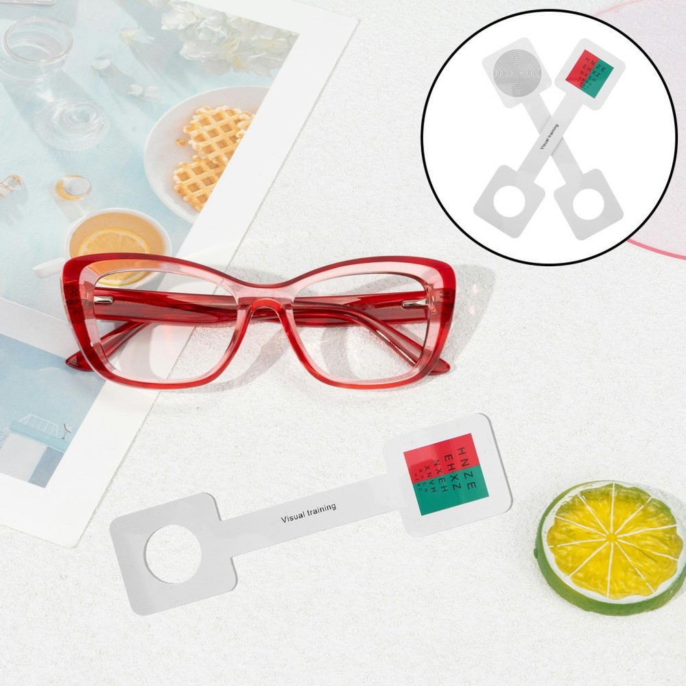 2 Pcs Vision Test Board Eye Exam Accessory Dominant Testing Card