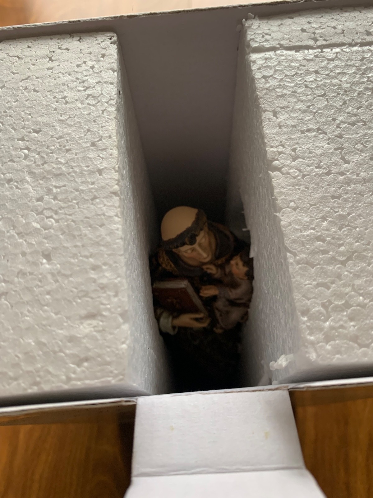 Saint Anthony of Padua Statue Figure Christian Devotional Resin Milagros Sacred