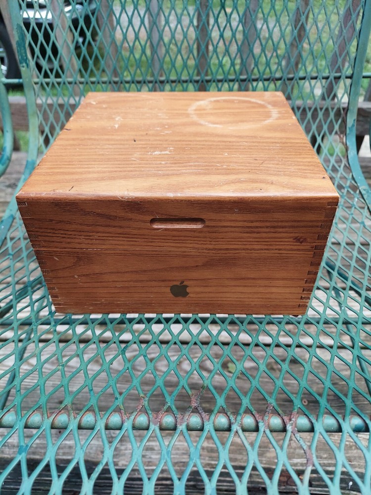 Rare Vintage Apple Macintosh Plus Walnut Storage Box