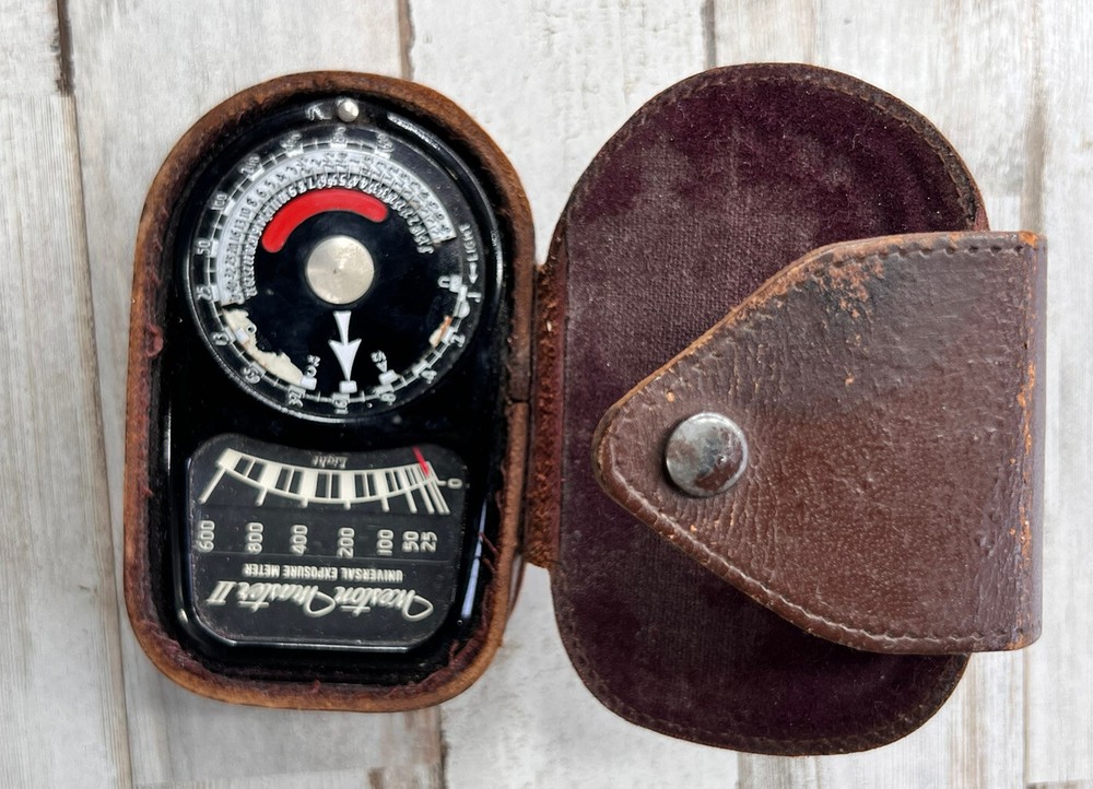 Weston Master II Universal Exposure Meter Model 735 With Fitted Leather Case