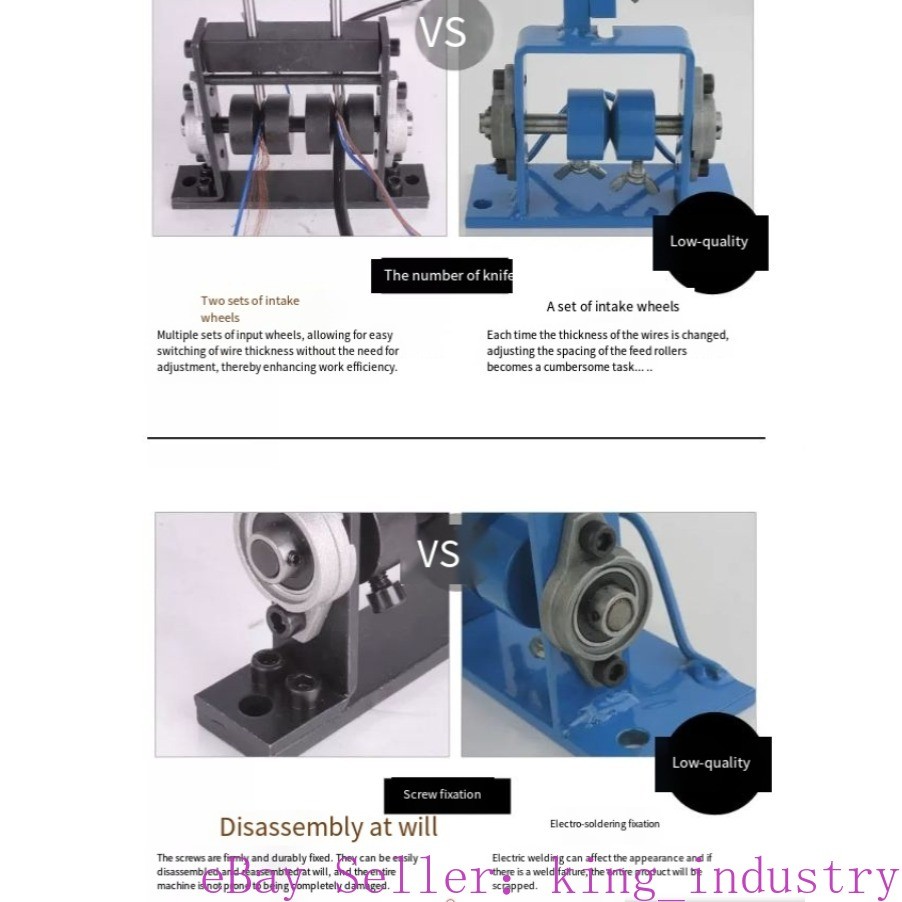 Manual Portable Wire Stripping Machine Scrap Cable Peeling Machine Stripper