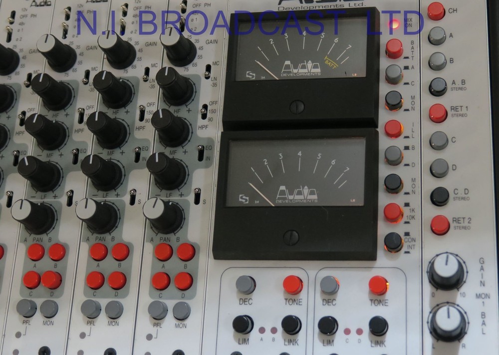 Audio developments ad146  6x stereo channel audio mixer