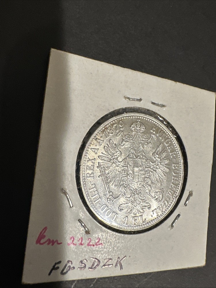 Austria 1879 Silver 1 Florin UNC