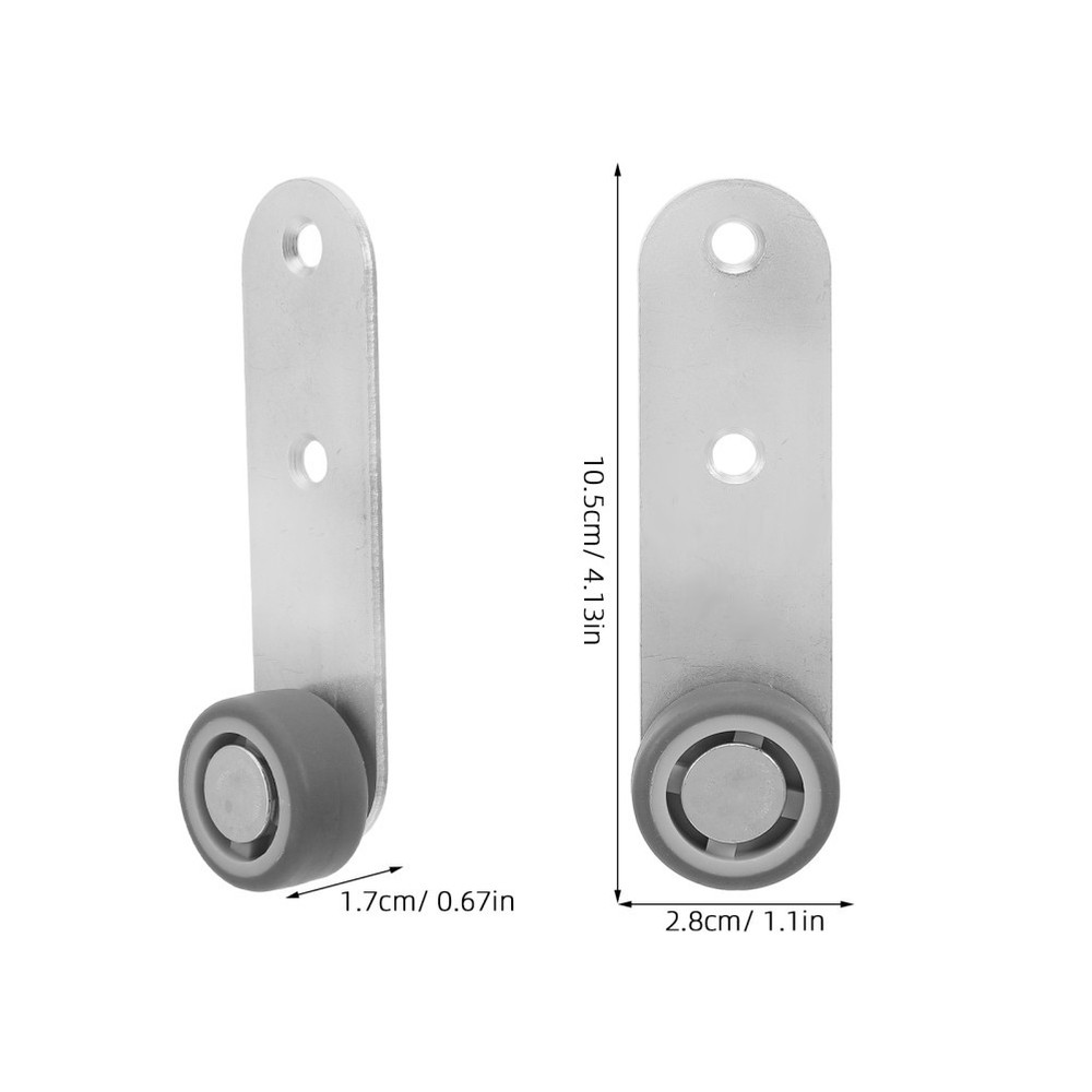 6 Pcs Sliding Wardrobe Door Wheels Guide for Doors Support Roller Guides