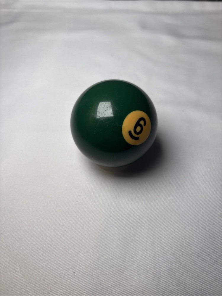 Vintage Bakelite Solid Green #6 Ball Billiard Pool Replacement 2 1/4" Standard
