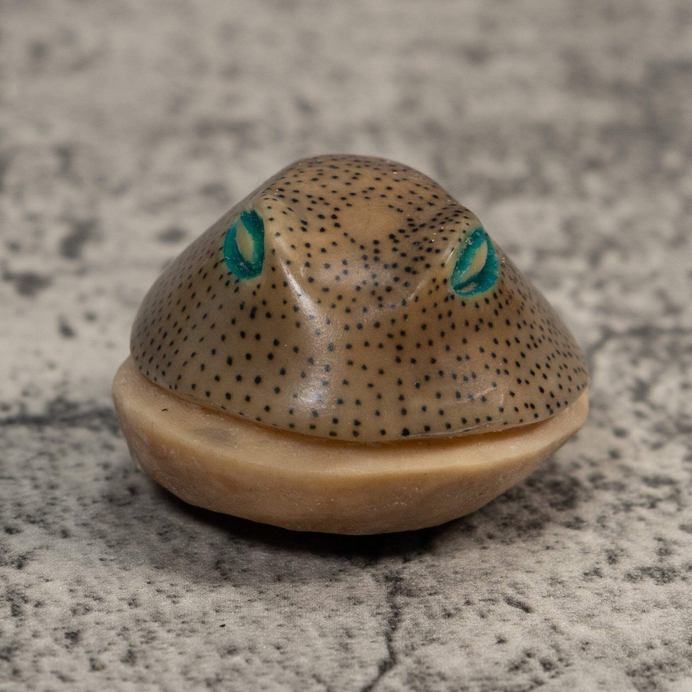 Ocean Stingray Tagua Carving