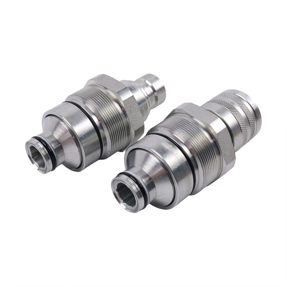 Flat Face Coupler Kit 7246799 7246802 For Bobcat E32 E34 E35 E42 E45 E50 TL26.60