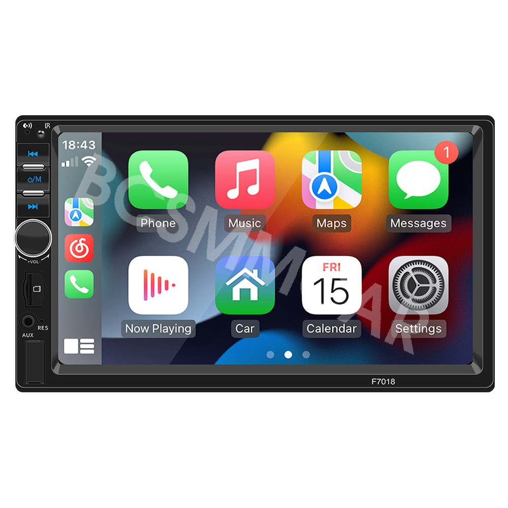 7" Double 2 DIN Car Stereo Radio MP5 Player Touch Screen Bluetooth Android Auto