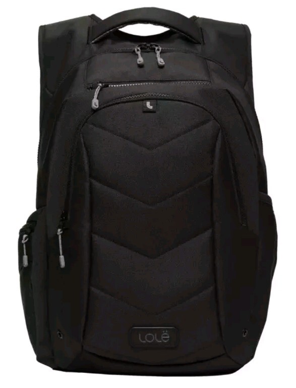 Lolë  Quilted Nylon Backpack / Black/ New